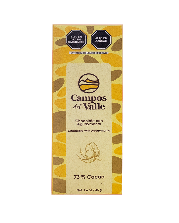 Chocolate con Aguaymanto al 73% Cacao