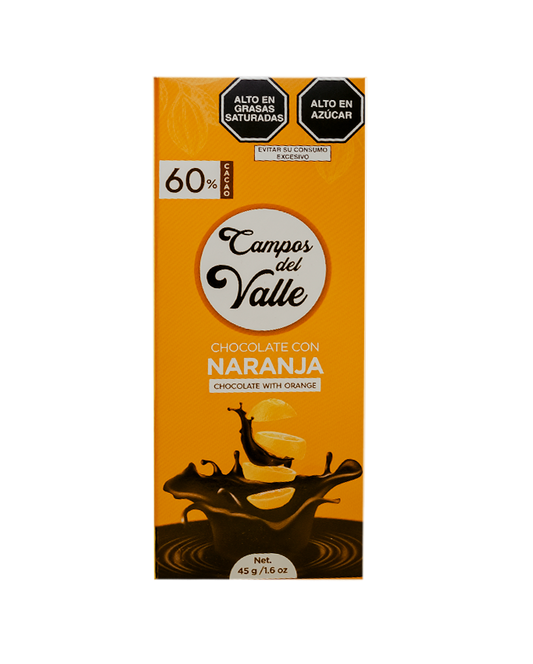 Chocolate Sabor Naranja al 60 % Cacao