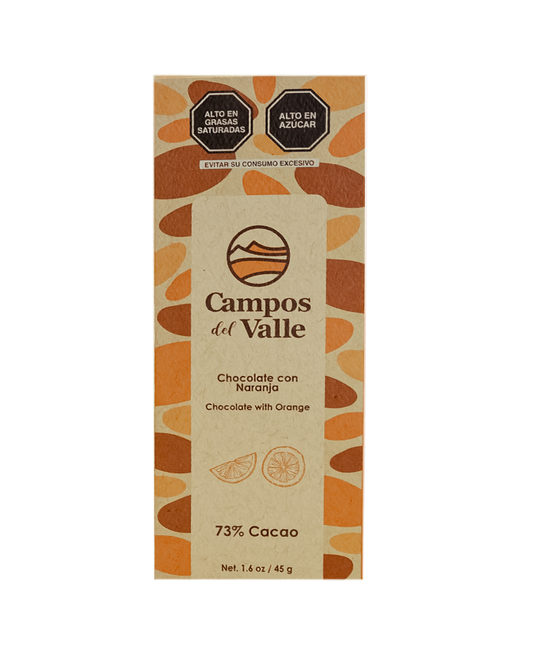 Chocolate con Naranja al 73% Cacao