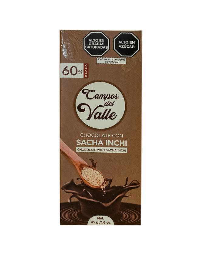 Chocolate Sabor Sacha Inchi al 60 % Cacao