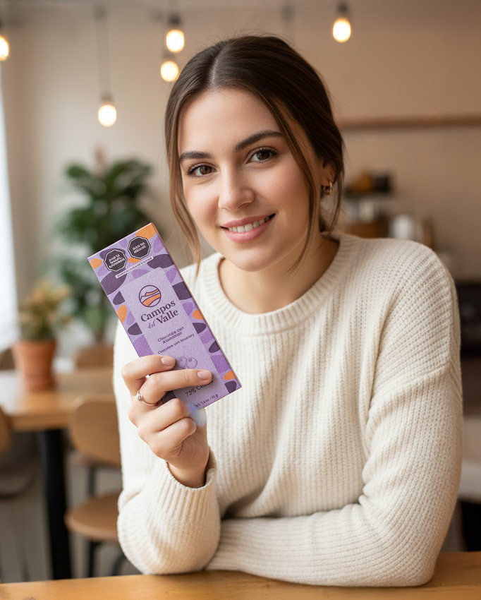 Chocolate con Nibs de Cacao al 73 % Cacao