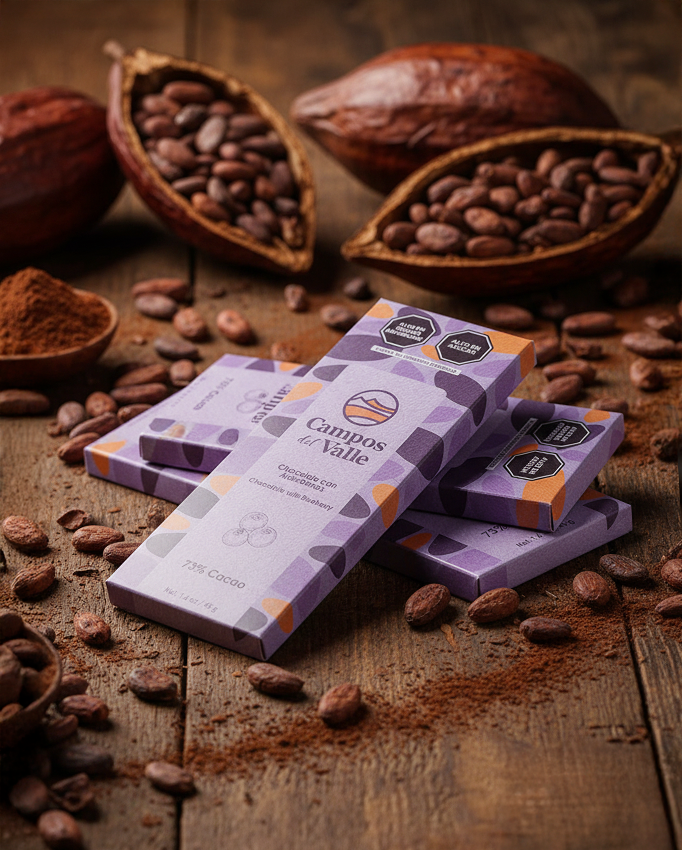 Chocolate con Nibs de Cacao al 73 % Cacao